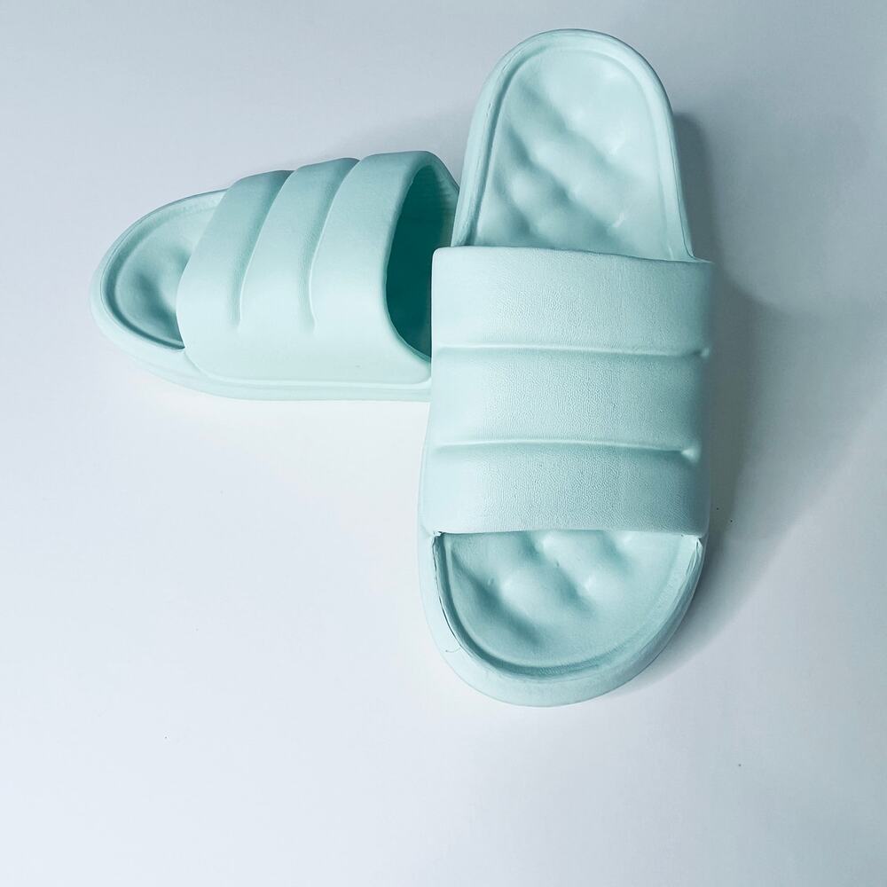 Mint Green Women's Cushion Slides Sandals Shoes New 42-43